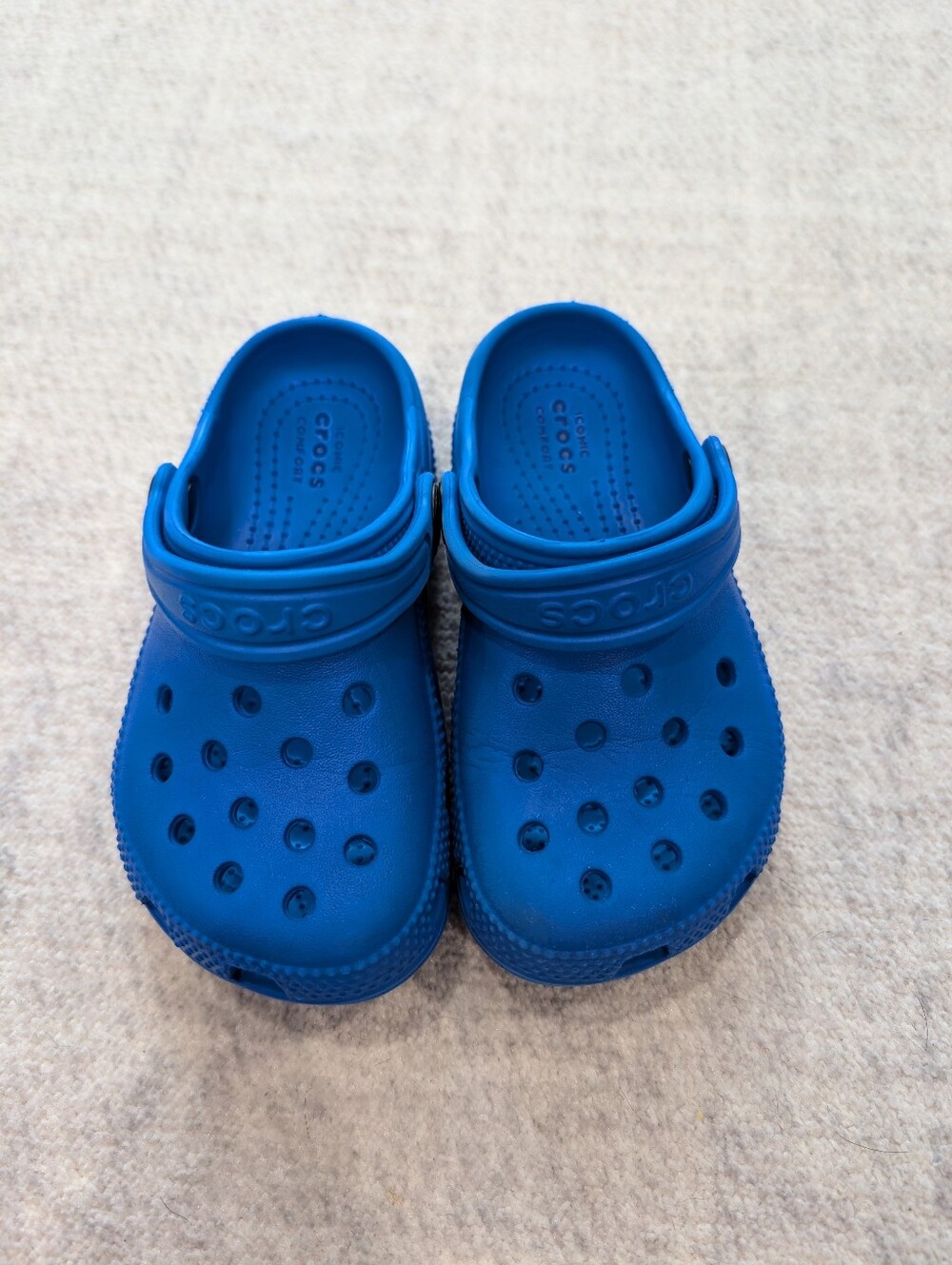 Kids Crocs, Classic Clogs, Blue, Size C9